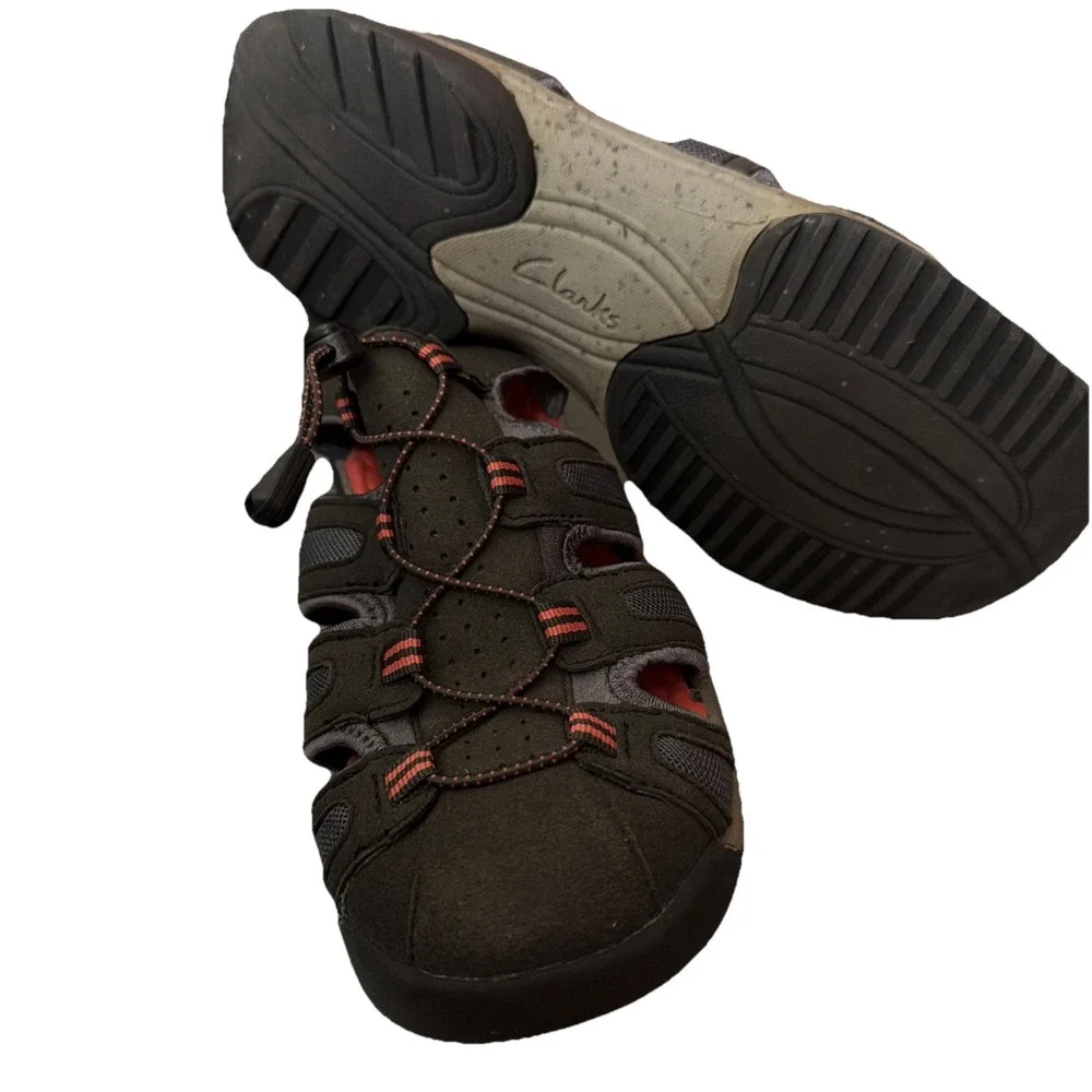 Clarks Tuvia Melon Fisherman Trail Sandals (26108429) Size: 9 Gray+pink Hiking